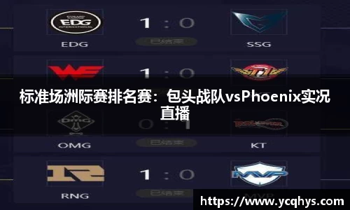 标准场洲际赛排名赛：包头战队vsPhoenix实况直播