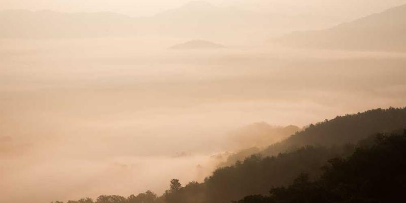 一位在公园慢跑的人，背景是蓝天白云，表情平和，给人一种宁静的感觉